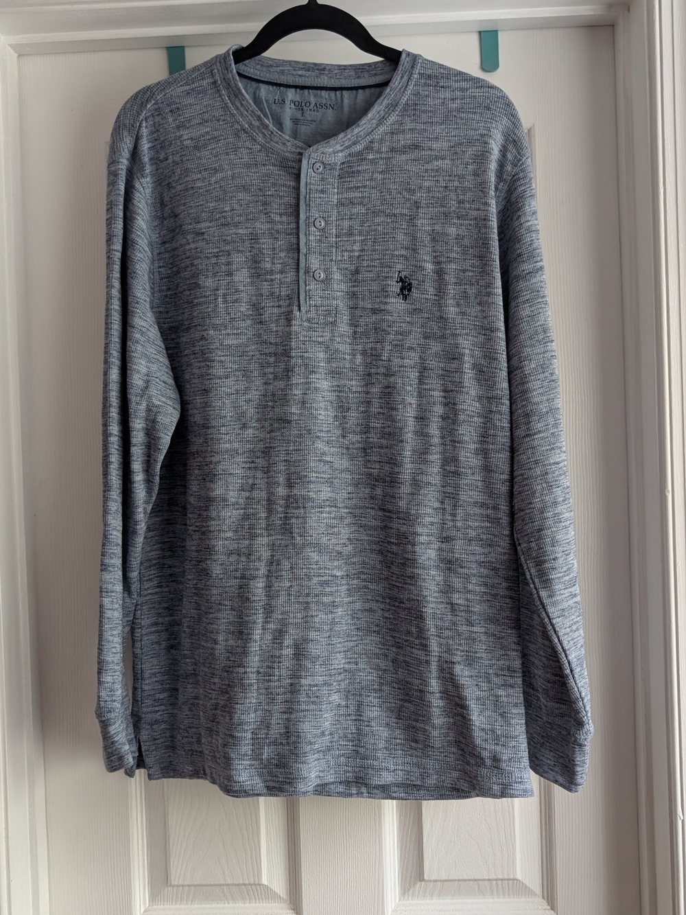 U.S. Polo Assn. Heather Gray Long-Sleeve Henley
